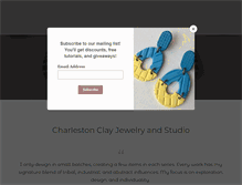 Tablet Screenshot of charlestonclayjewelry.com